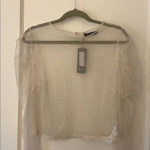 Sheer Glitter long sleeve